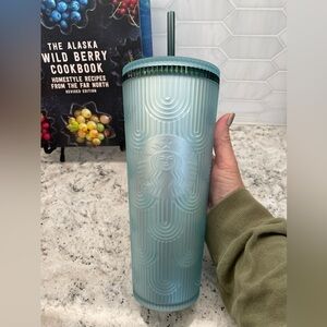 Starbucks 2024 Anniversary Shell Soft Touch Mint Green Venti Tumbler. NWT